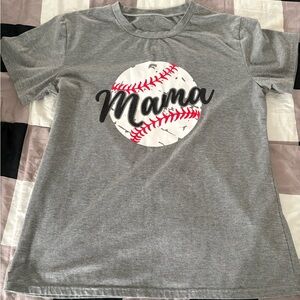 Baseball ‘Mama’ graphic SS Tshirt